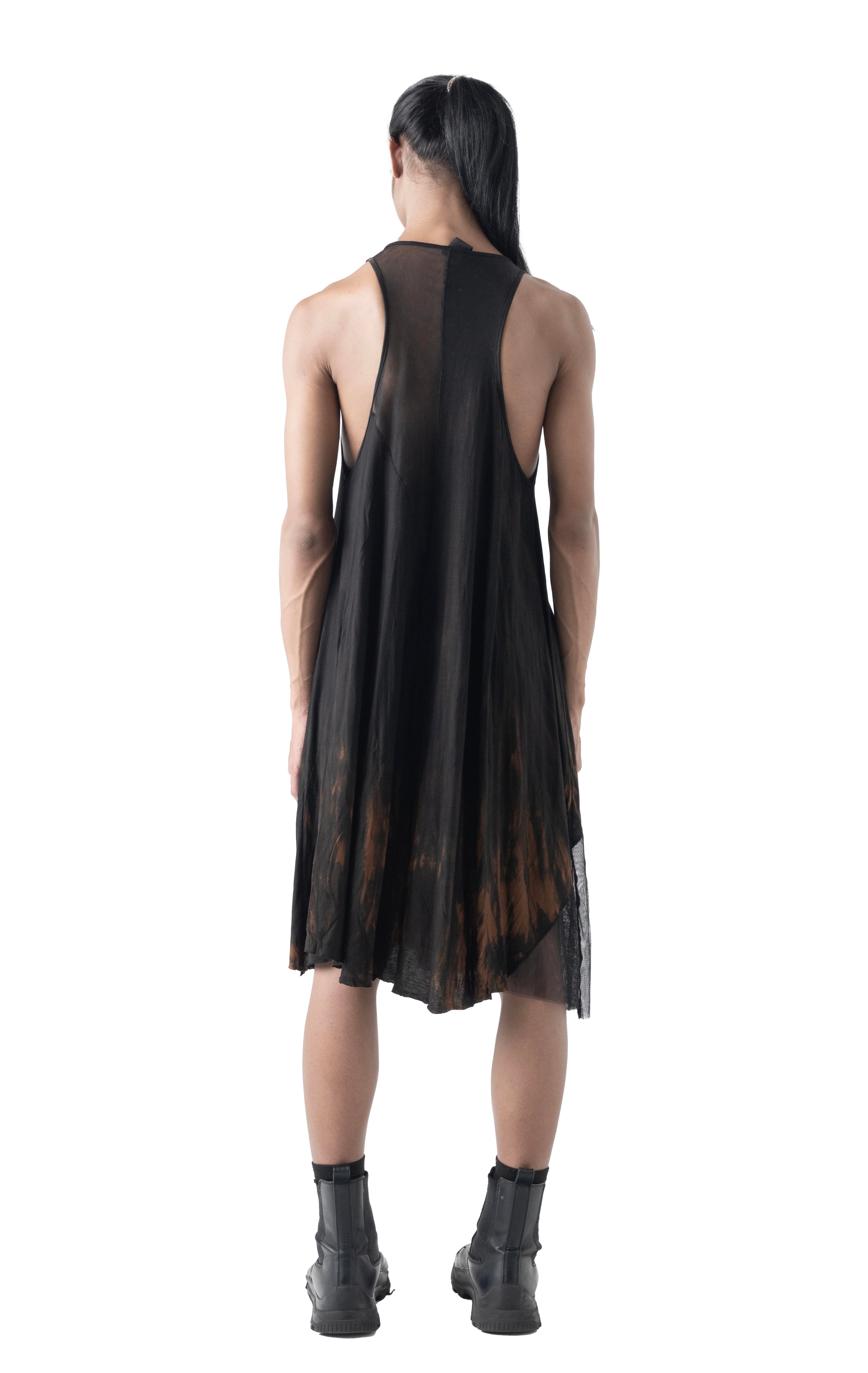 Clavicle Tank Dress Tie Dye