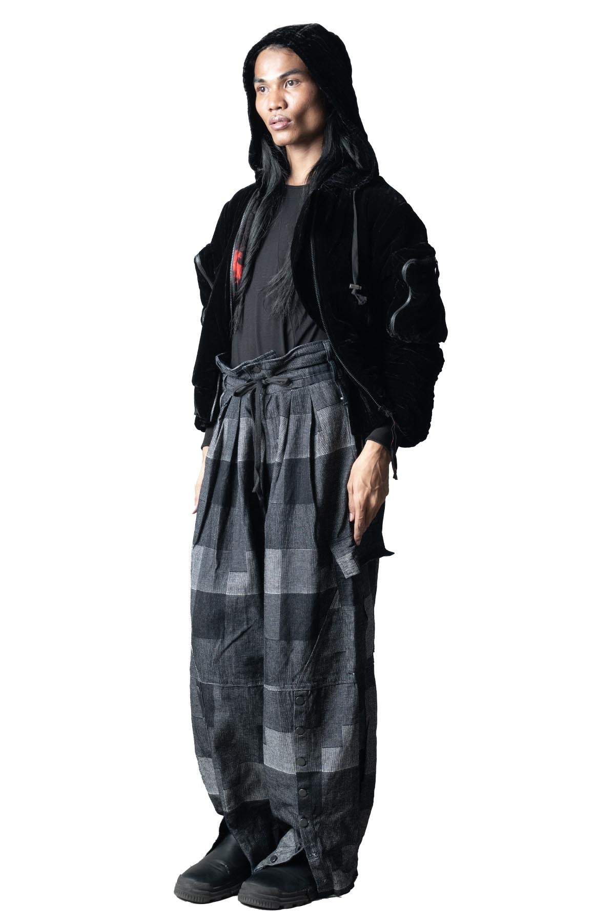 Enzioh Hooded Bomber Jacket