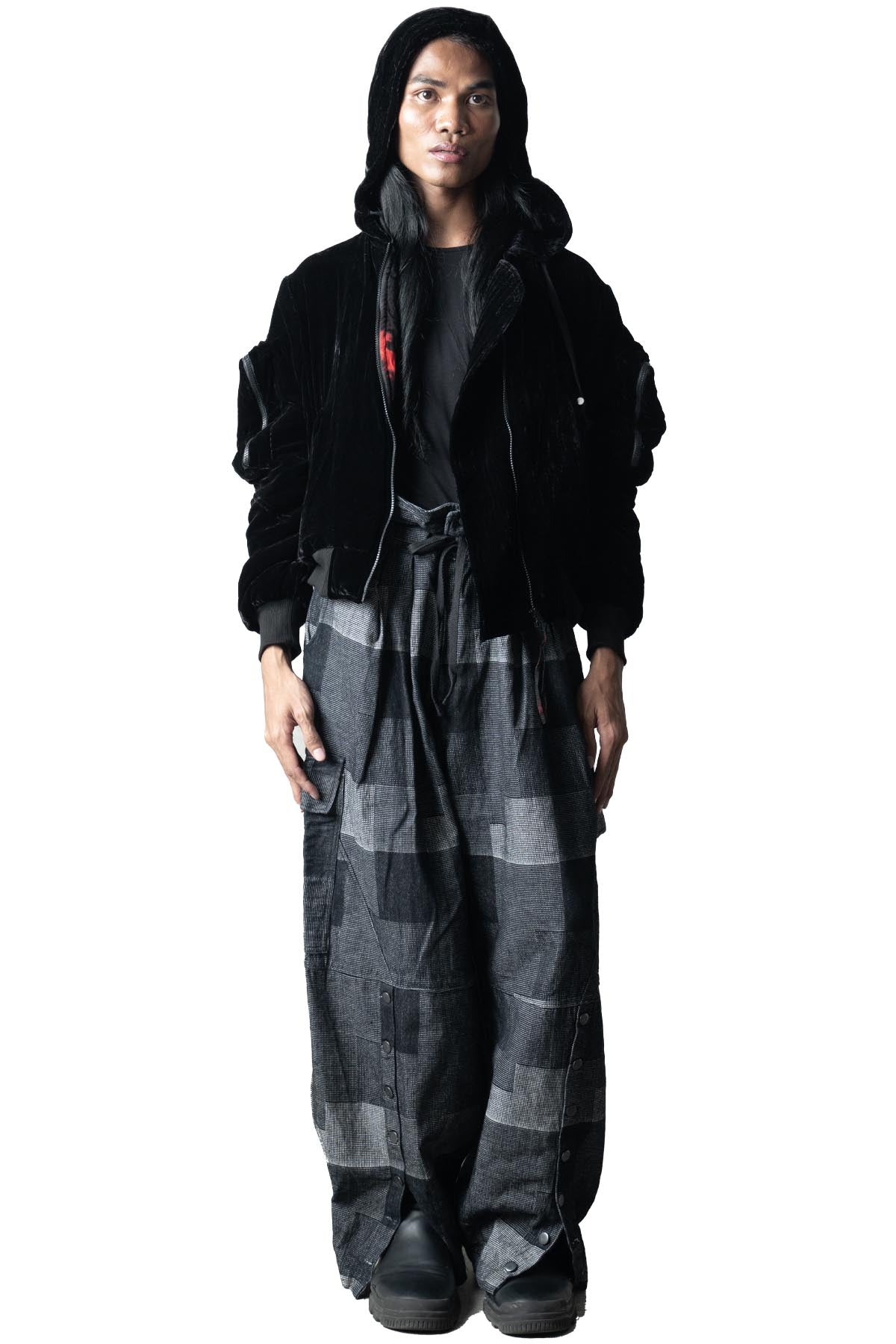 Enzioh Hooded Bomber Jacket