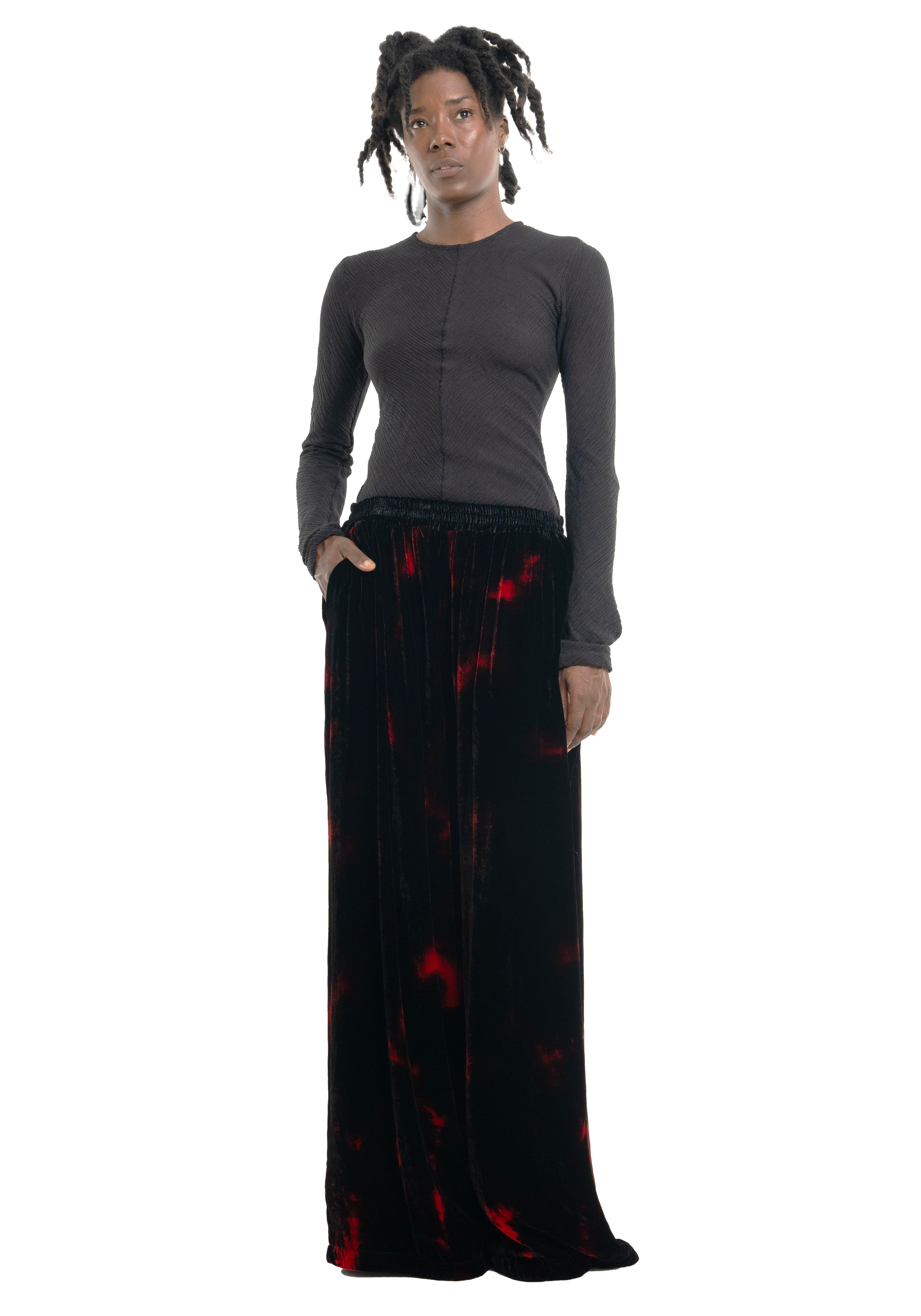 Potas Pants Silk Velvet