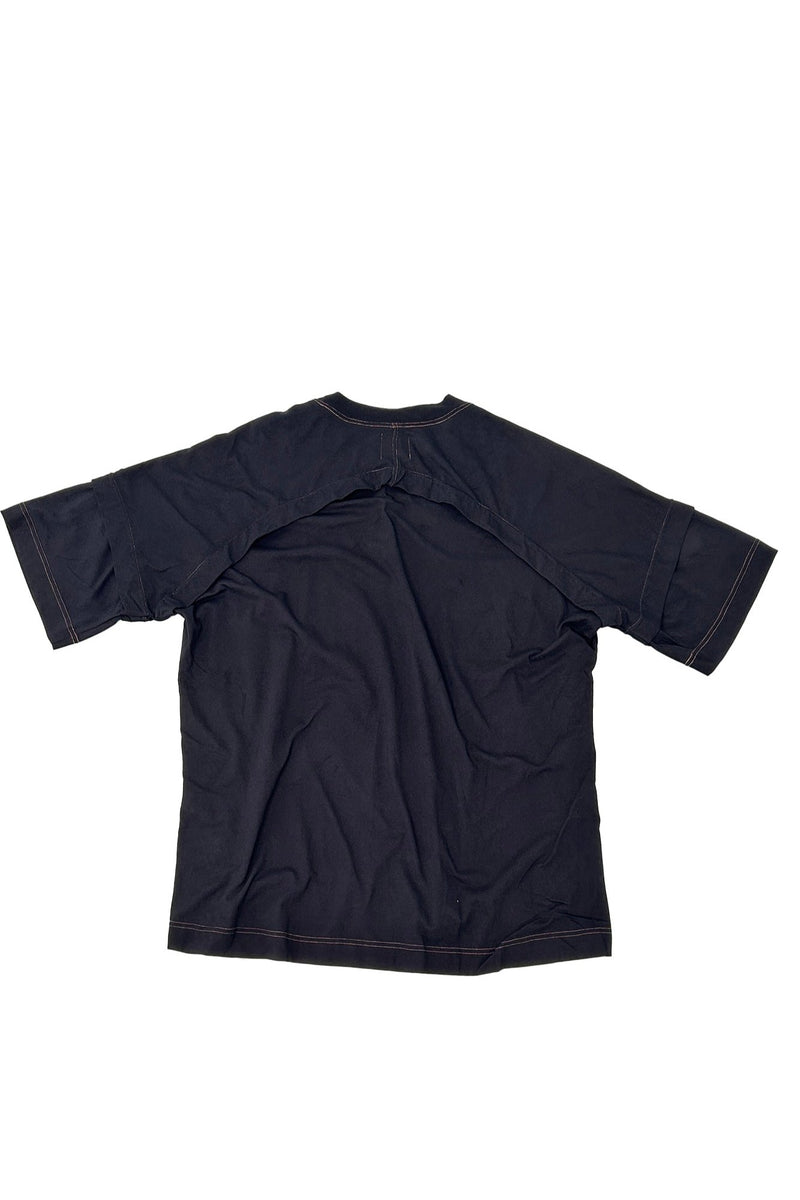 Suul Shirt Black contrast Stitch