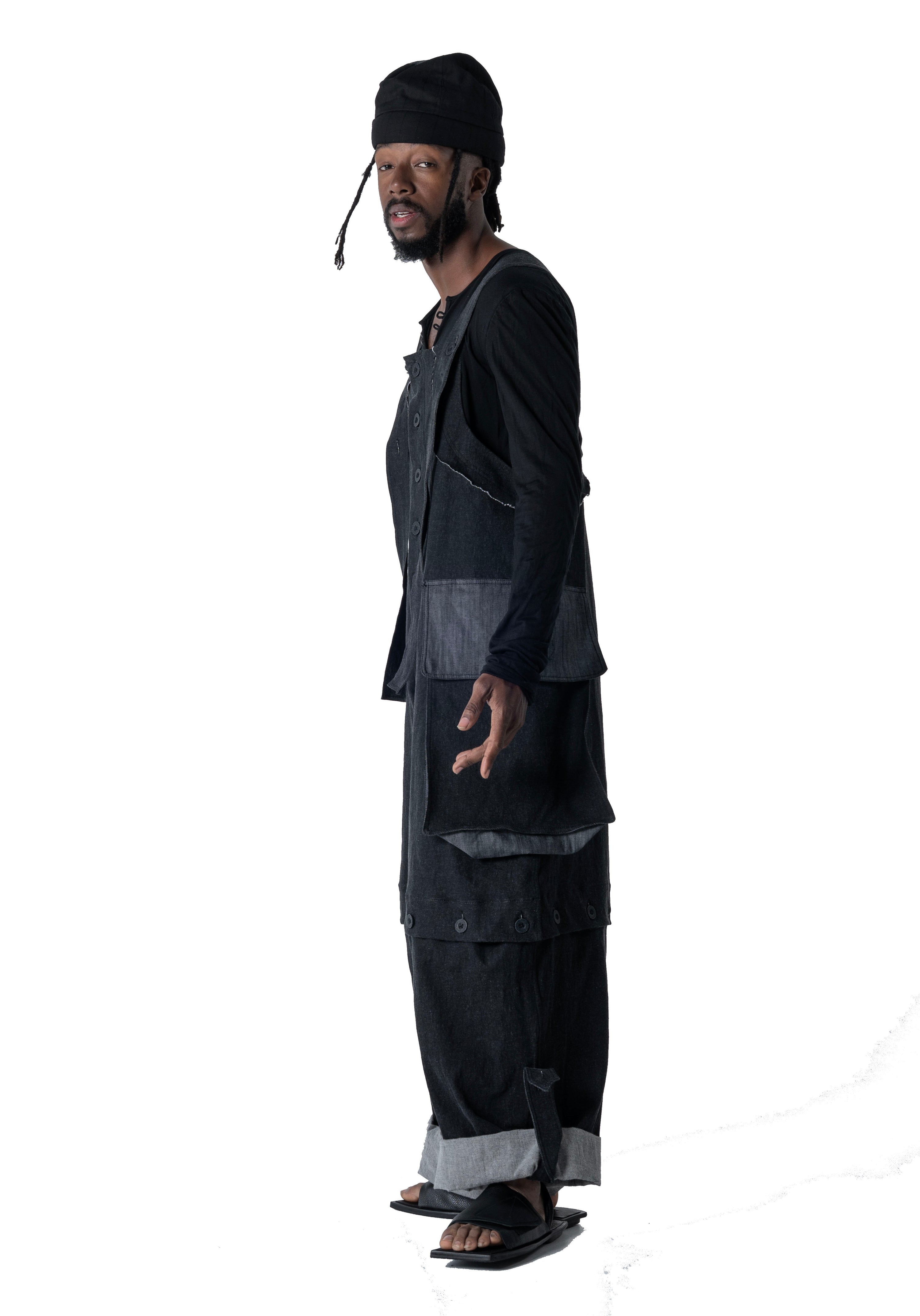 Uglatz Denim Jumpsuit