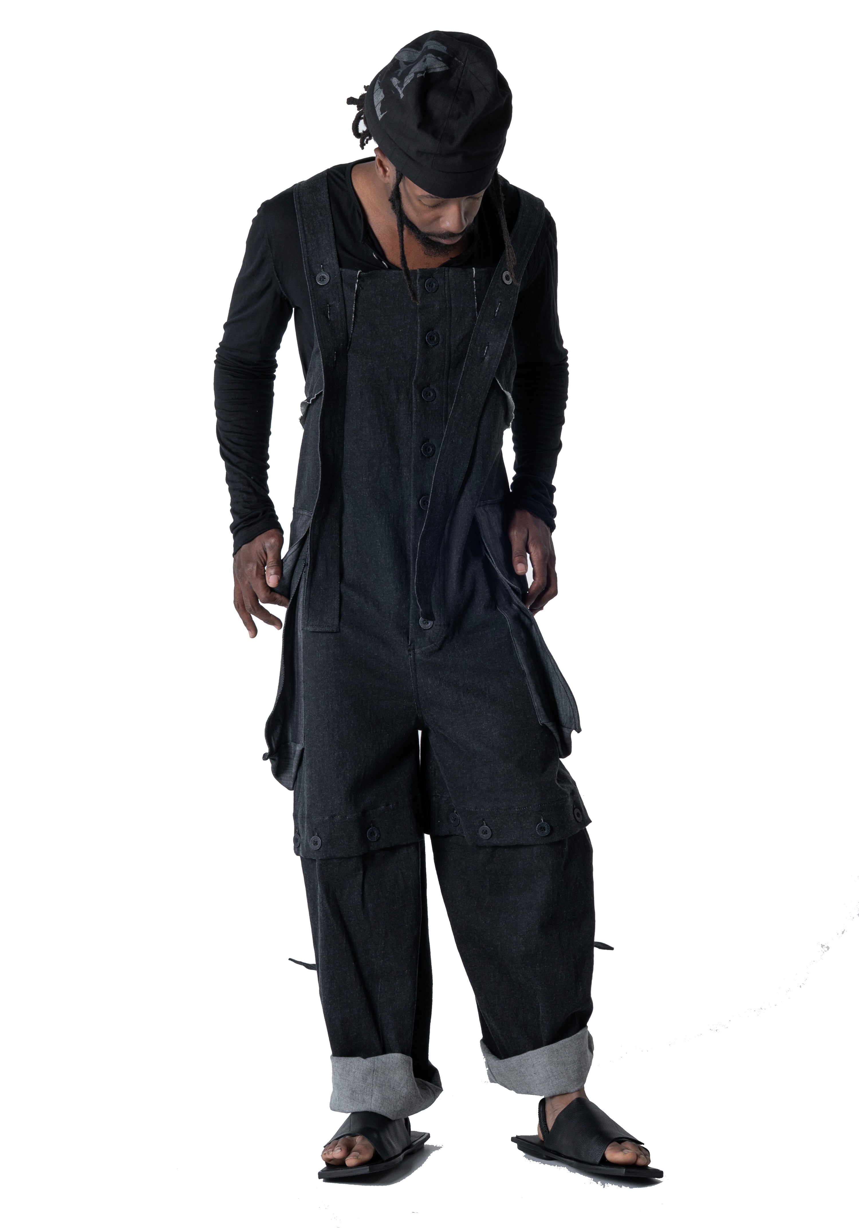 Uglatz Denim Jumpsuit